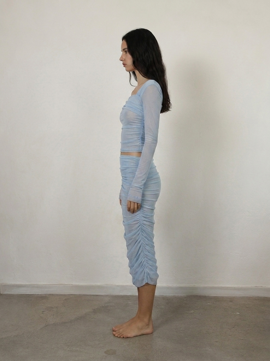 Eterea draped skirt